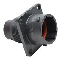 AMPHENOL SINE/TUCHEL RTS012N4P03 CIRCULAR CONNECTOR, RCPT, 4POS, FLANGE