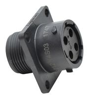 AMPHENOL SINE/TUCHEL RTS012N4S03 CIRCULAR CONNECTOR, RCPT, 4POS, FLANGE