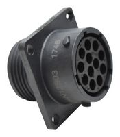 AMPHENOL SINE/TUCHEL RTS014N12S03 CIRCULAR CONNECTOR, RCPT, 12POS, FLANGE