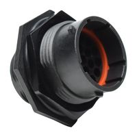 AMPHENOL SINE/TUCHEL RTS716N19P03 CIRCULAR CONNECTOR, RCPT, 19POS, JAM NUT