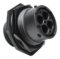 AMPHENOL SINE/TUCHEL RTS716N4P03 CIRCULAR CONNECTOR, RCPT, 4POS, JAM NUT