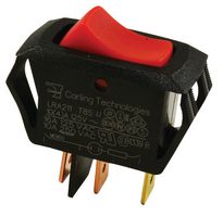 CARLING TECHNOLOGIES LRA211-RS-B/125N 开关, 船型, SPST, 16A, 250V, 红色
