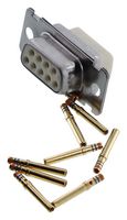 ITT CANNON DEMAM9SF225 D SUB CONNECTOR, STANDARD, 9 POSITION, R