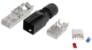 L-COM TSPFTPFNS 连接器, RJ45, 公, 8P8C, 1端口, CAT5E