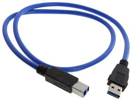 L-COM U3A00006-075M 线缆, USB, 3.0 A 插头-B 插头, 29.6英寸
