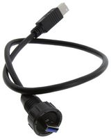 L-COM U3A00016-05M 线缆, USB, 3.0 A 插头-B 插头, 19.7英寸