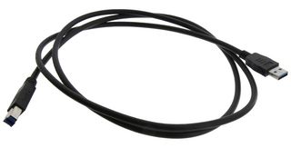 L-COM U3A00029-105M 线缆, USB, 3.0 A 插头-B 插头, 4.9英尺