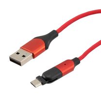 L-COM CAU2AMIC-MM-1M USB CABLE, 2.0 A PLUG-MICRO B PLUG, 3.3