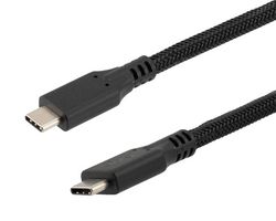 L-COM CAU4CC-40P-1M 电缆, USB 电缆, 4.0 C 公-公, 3.3英尺