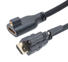 L-COM HDMI-MF-L-3M CABLE ASSY, 19POS, HDMI PLUG-RCPT, 9.8
