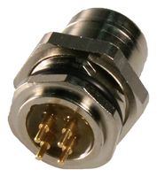 MOLEX 1201095005 传感器连接器, M12, 母, 4路, 面板