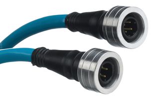 MOLEX 1201080082 传感器电缆, 4路, M12, 公-公, 1M/t/t