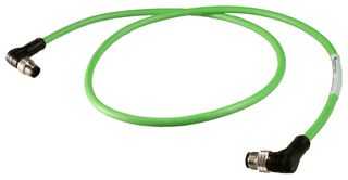 MOLEX 1300480170 SENSOR CORD, 4P, M12 PLUG-PLUG, 1M