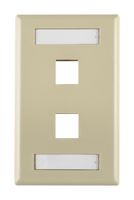 HELLERMANNTYTON 854-39241 FPIDUAL-I 面板, 2端口, ABS, 象牙色