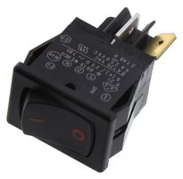 CARLING TECHNOLOGIES 62116919-0-9-V 开关, 船型, SPST, 8A, 250V, 黑色