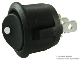 E-SWITCH RR3112DBLKBLKNAF0. ROCKER SWITCH, SPDT, 16A, 125VAC, PANEL