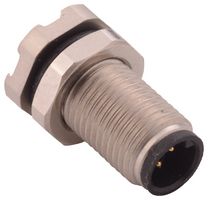 NORCOMP 851-004-103R001. 传感器连接器, M5, 公, 4路, 面板