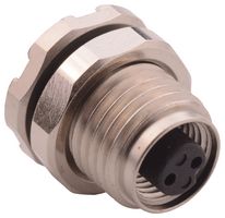 NORCOMP 852-002-213R001. SENSOR CONNECTOR, M5, RCPT, 2POS, PANEL