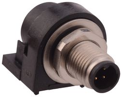 NORCOMP 853-003-113R001. 传感器连接器, M5, 公, 3路, 面板