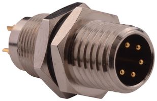 NORCOMP 855-005-103R001. 传感器连接器, M8, 公, 5路, 面板