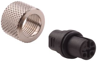 NORCOMP 858-003-203RSU4. 传感器连接器, M12, 母, 3路, 电缆