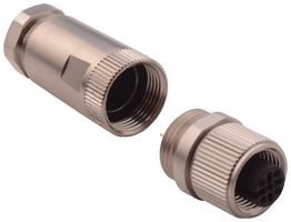 NORCOMP 858-005-203RKT1. SENSOR CONNECTOR, M12, RCPT, 5POS, CABLE