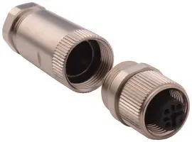 NORCOMP 858-008-203RKT1. 传感器连接器, M12, 母, 8路, 电缆