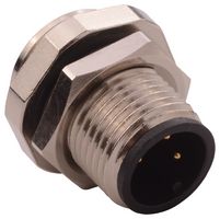 NORCOMP 859-003-103R004. 传感器连接器, M12, 公, 3路, 面板安装