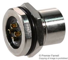 NORCOMP 859-004-203R004. 传感器连接器, M12, 母, 4路, 面板安装