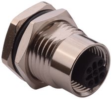 NORCOMP 860-005-213R004. SENSOR CONNECTOR, M12, RCPT, 5POS, PANEL