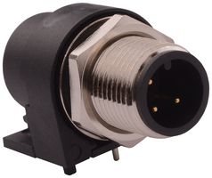 NORCOMP 861-003-113R004. 传感器连接器, M12, 公, 3路, 面板