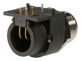 NORCOMP 861-005-213R004. SENSOR CONNECTOR, M12, RCPT, 5POS, PANEL