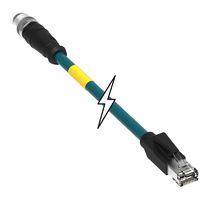 MOLEX DEL-120341-0500 传感器 线缆, 8P M12 公-RJ45 公19.7英寸