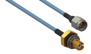 AMPHENOL SV MICROWAVE 7029-3411 RF COAX CABLE, SMA PLUG-SMA BHD JACK, 6"