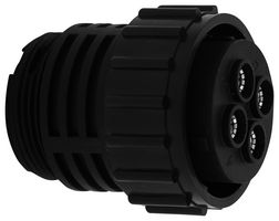 AMPHENOL INDUSTRIAL APC06-18-4S 圆形连接器, 公, 4路, 压接