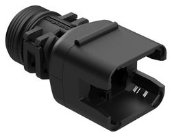 AMPHENOL SINE/TUCHEL ATBS-243-0805 连接器后盖, 180度, 8路, 黑色