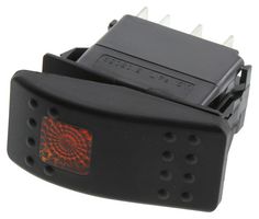 CARLING TECHNOLOGIES V4D1A60B-AEC00-000 船型开关, SPST, 20A, 12V, 面板