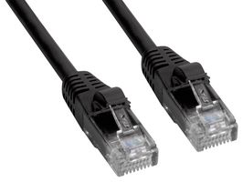 AMPHENOL CABLES ON DEMAND MP-5ERJ45UNNK-005 PATCH CABLE, RJ45 PLUG, 5 , BLACK