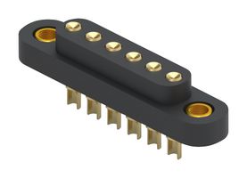 MILL-MAX 868-10-006-00-012000 300034000,连接器, 针座, 6路, 4MM, 焊接