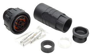 AMPHENOL SINE/TUCHEL AHDP06-24-91S-BS1-K06S 连接器, ISOBUS 连接器, 用于 14-18MM 电缆