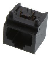 L-COM SMJ-RJ4590-C6 连接器, RJ45, 直角, 插座, 8P8C, 1端口, CAT6