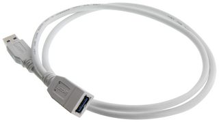 L-COM U3A00062-1M 电缆, USB, 3.0 A 公-A 母, 白色, 3.3英尺
