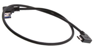 L-COM U3A00078-05M 电缆, USB, 3.0 A 公-C 公, 黑色, 19.7英寸