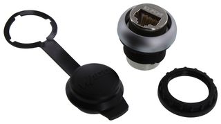 WAGO 8000-099/000-1764 连接器, RJ45, 插座, 8P8C, 1端口, CAT6A