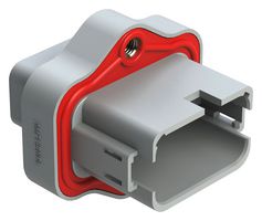 AMPHENOL SINE/TUCHEL AT04-12PA-PM05 RCPT HOUSING, 12POS, THERMOPLASTIC, GREY
