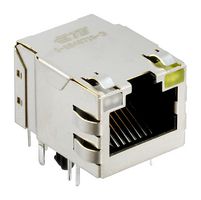 TRP CONNECTOR/BEL 2250015-3 连接器, RJ45, 直角插座, 8P8C, 1端口, TH
