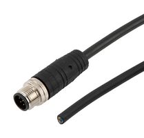 L-COM TRG885-P4B-2M 传感器线缆, 8P M12 公-自由线端, 2M