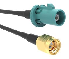 AMPHENOL RF 095Z820-162-012 CABLE ASSY, FAKRA PLUG-SMA PLUG, 12"