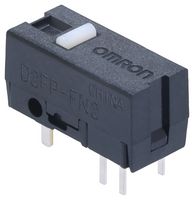 OMRON ELECTRONIC COMPONENTS D2FP-FN2 微动开关, SPST-常开, 0.02A, 30VDC, TH