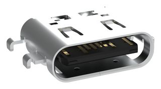 AMPHENOL COMMUNICATIONS SOLUTIONS GSB1C4611DYHR. 连接器, USB 连接器, 2.0 类型 C, 母, 16路, SMT